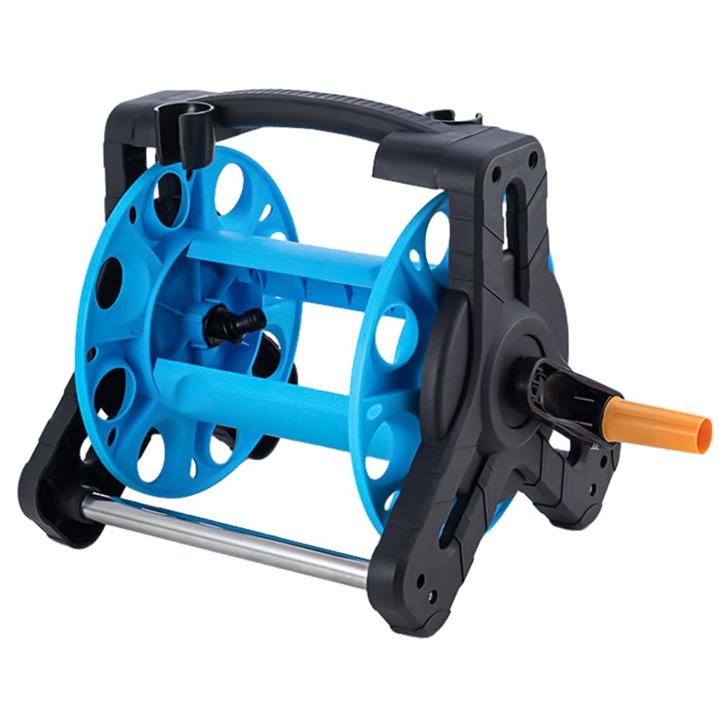 HASTHIP Hose Reel for Garden Hose with Pipe Connector, Labor Saving Hose Reel Hose Holder Gardening, Landscaping, Car Washing, Maximum Length 25m HASTHIP Hose Reel for Garden Hose with Pipe Connector, Labor Saving Hose Reel Hose Holder Gardening, Landscaping, Car Washing, Maximum Length 25m